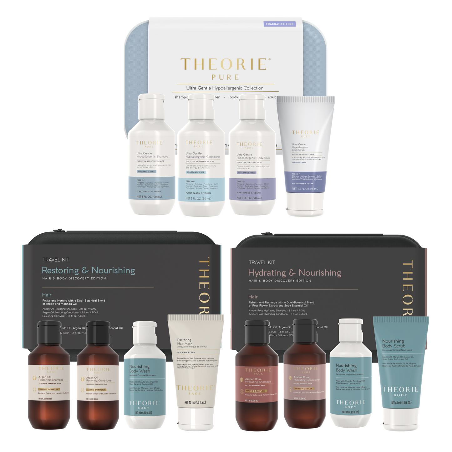 Travel Kits Variety Set (Signature Scents + Fragrance-Free)