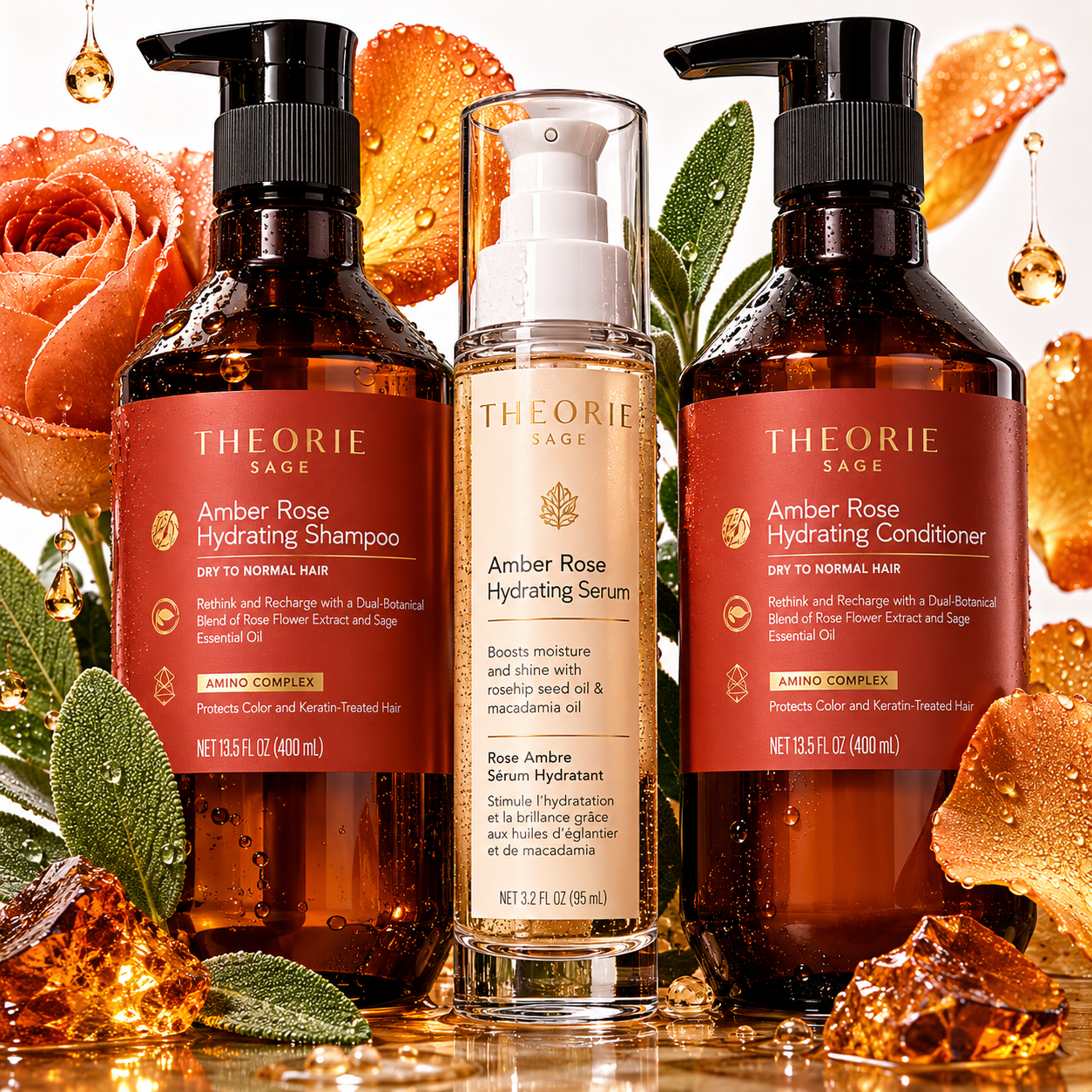 Amber Rose Botanical Hair Care Restoring Set